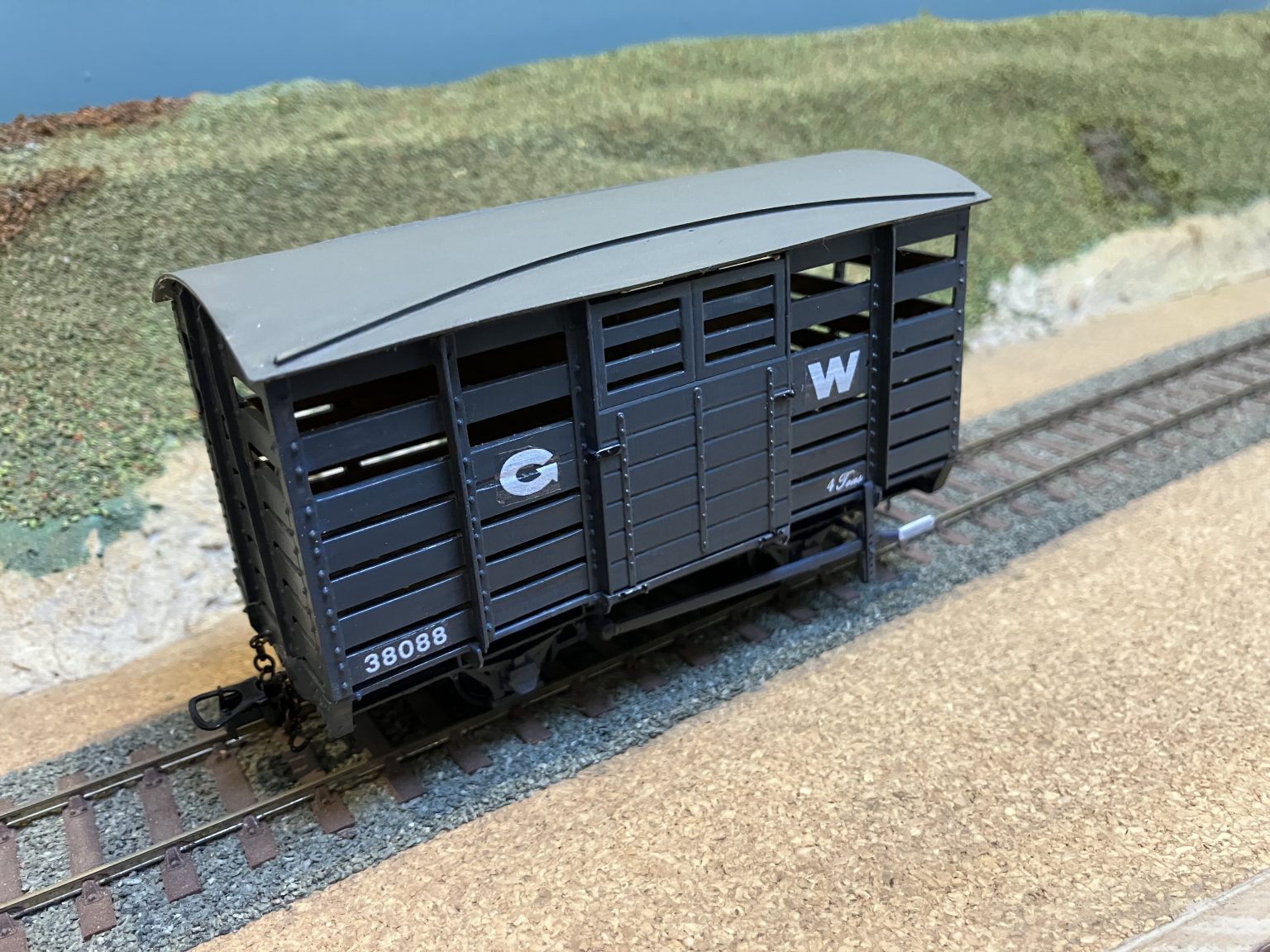 Vale of Rheidol Cattle Van as run on W&L. Built from CB Models kit.